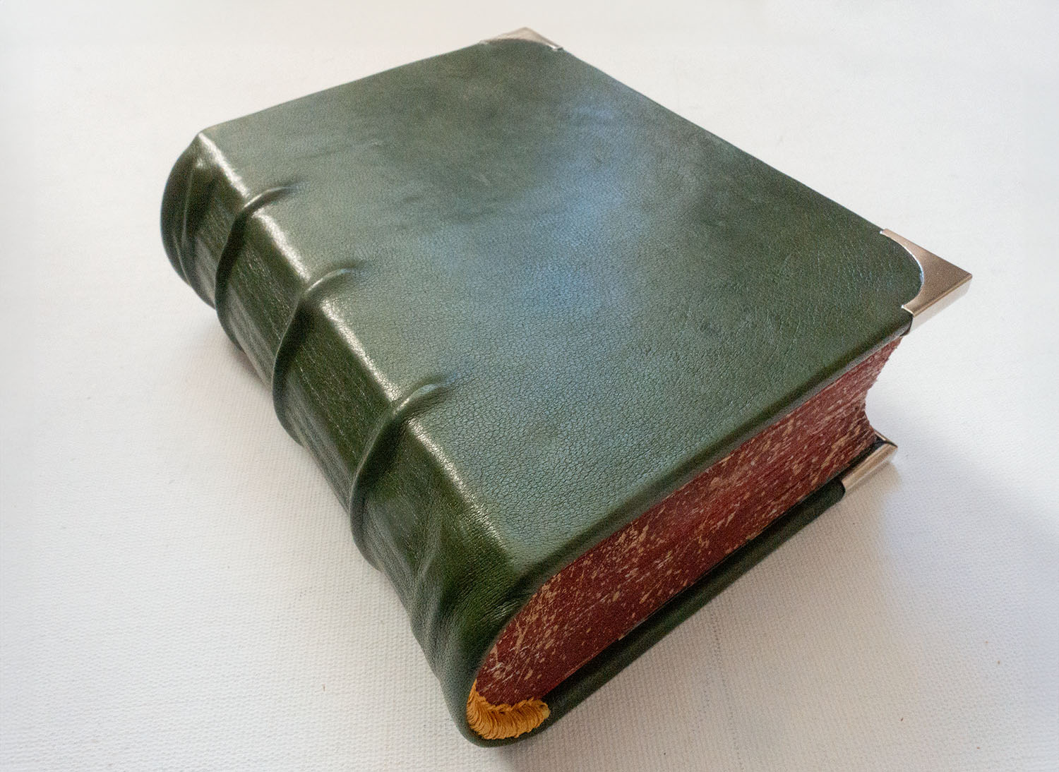 handmade sheepskin book